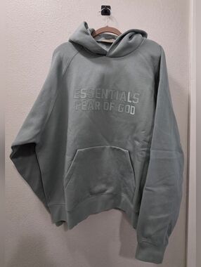 Fear of God Essentials Hoodie - Sycamore | Men's Large